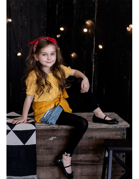 Girls leggings with bow