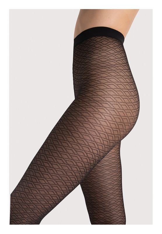 Fiore Night Fever Patterned Mesh Tights