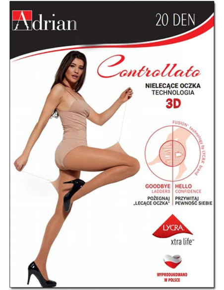 Adrian Controllata tights non-flying mesh 20 den