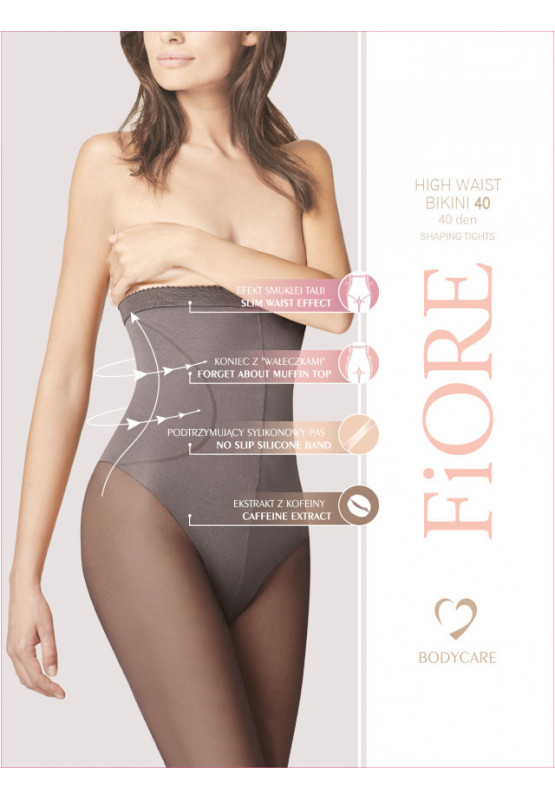 High Waist Bikini 40 DEN slimming tights