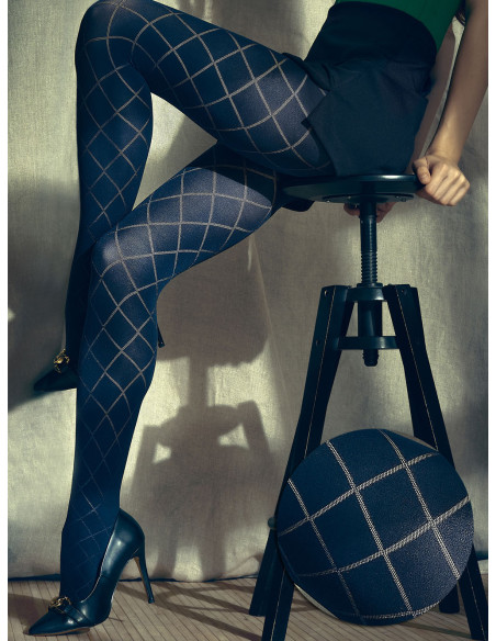 NOQ Hint women's checkered tights 50 den