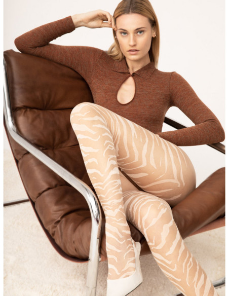 Zebra tights Fiore Tigris 15 DEN