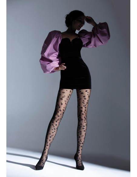 Patterned panther tights NOQ Panther 20 DEN