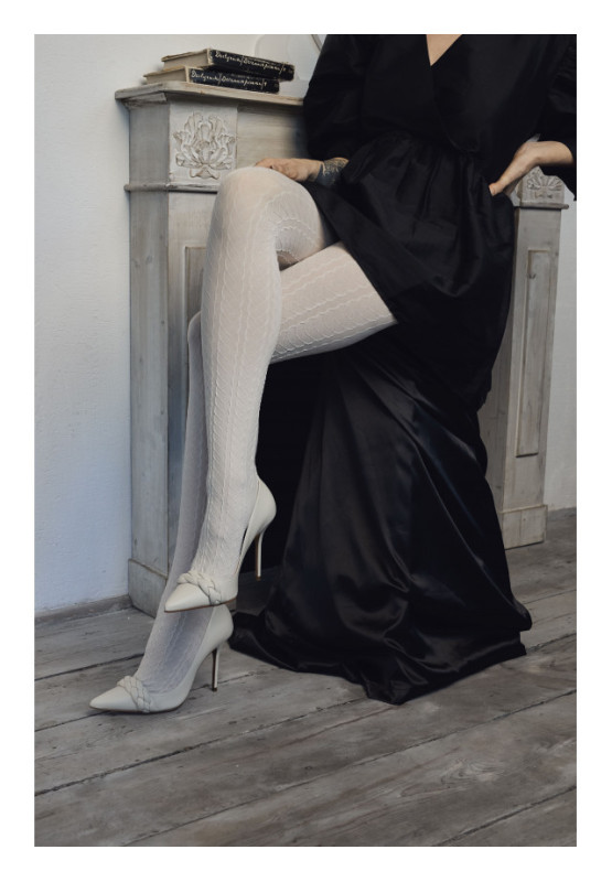 Opaque women's tights Fiore Good Year 60 den melange pattern