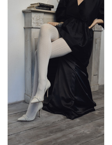 Opaque women's tights Fiore Good Year 60 den melange pattern