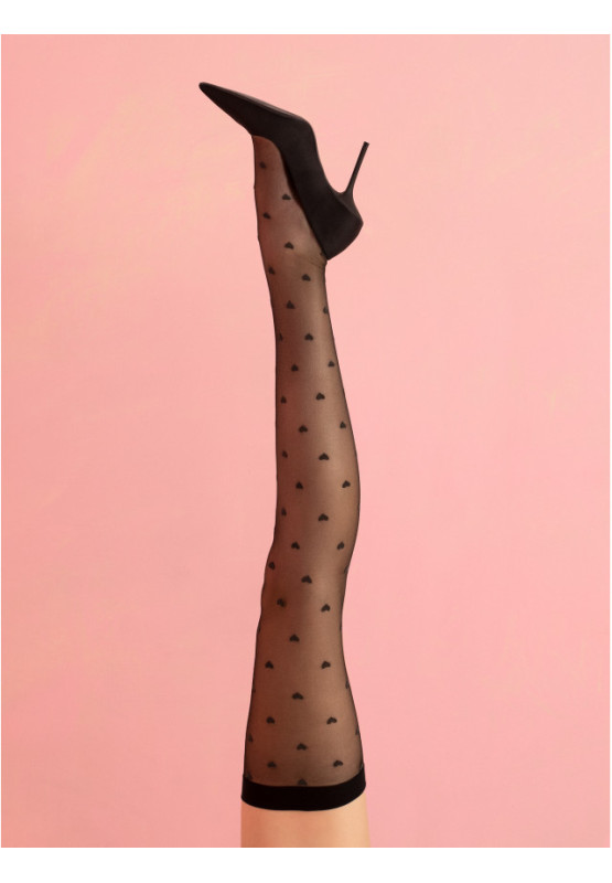 Fiore Booster Heart Suspender Stockings