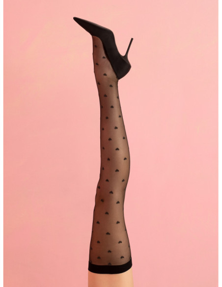Fiore Booster Heart Suspender Stockings