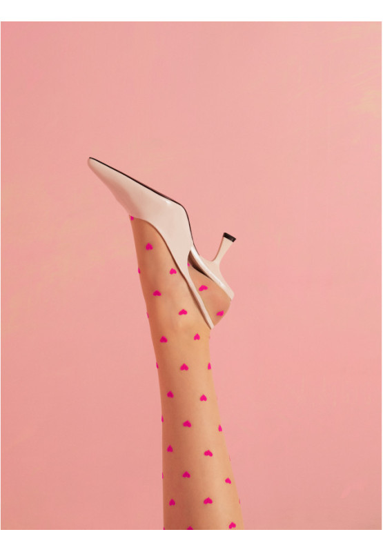 Fiore Booster Heart Suspender Stockings