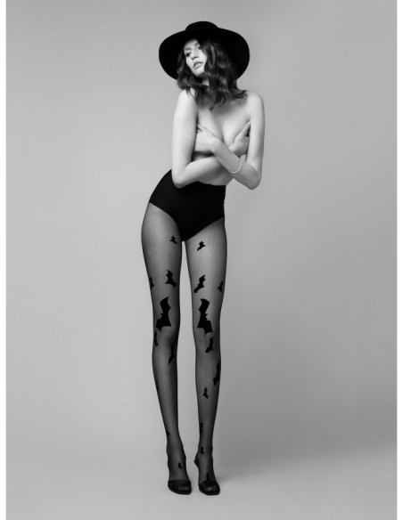 Black Halloween Fiore Hello Gotham Bat Tights