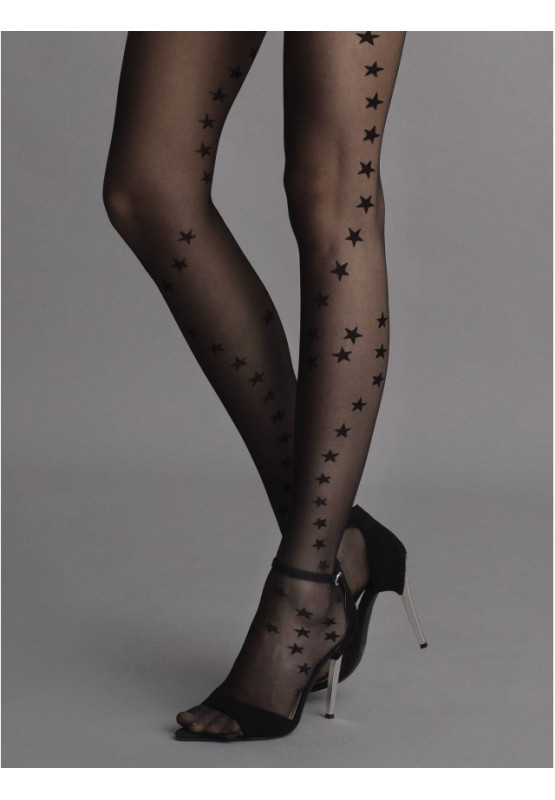 Smooth women's tights with stars Fiore 20den