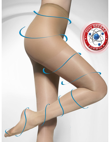 Adrian Yvette Tights 20 DEN Silver Ions smooth