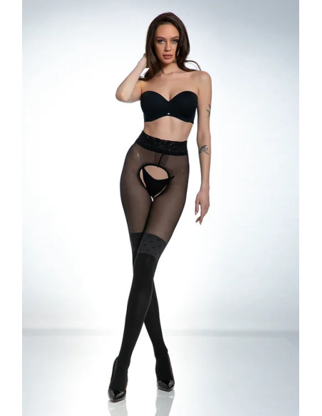 Amour Secretary tights open crotch like stockings