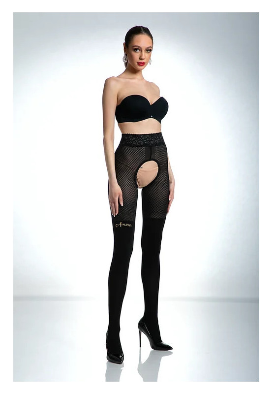 Amour Cat Girl Open Crotch Tights for Women