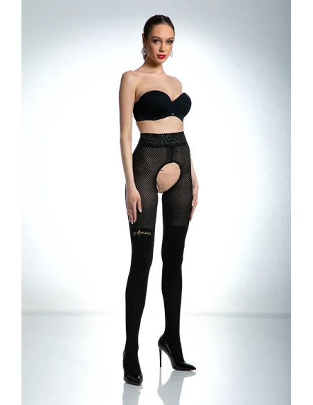 Amour Cat Girl Open Crotch Tights for Women