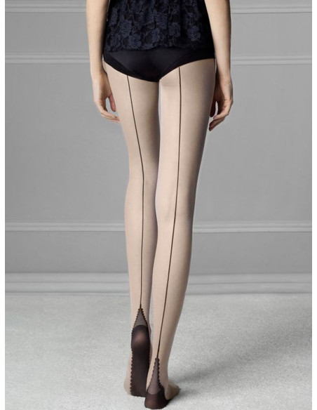 Smooth women's tights with seam Fiore SIN 20 DEN
