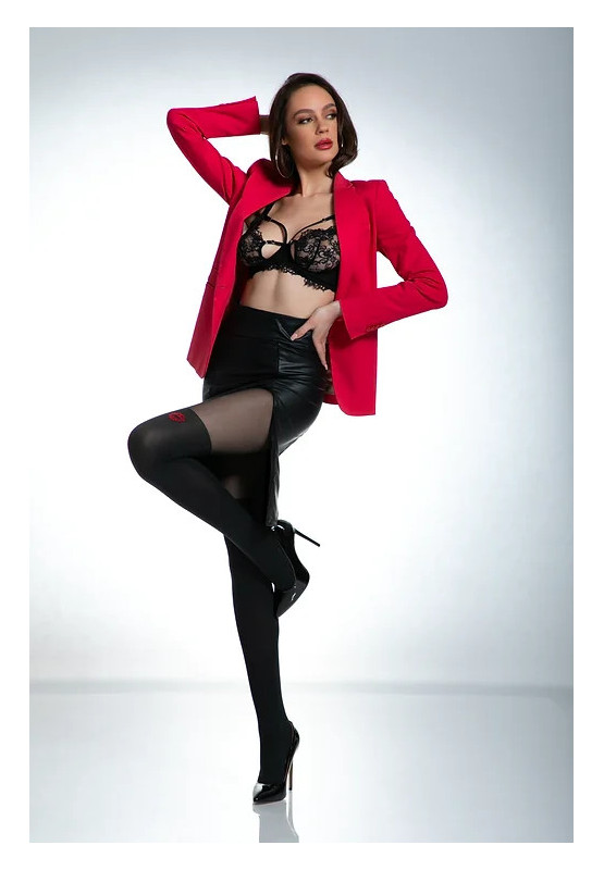 Amour French Kiss tights with a hole in the crotch like stockings 60 DEN