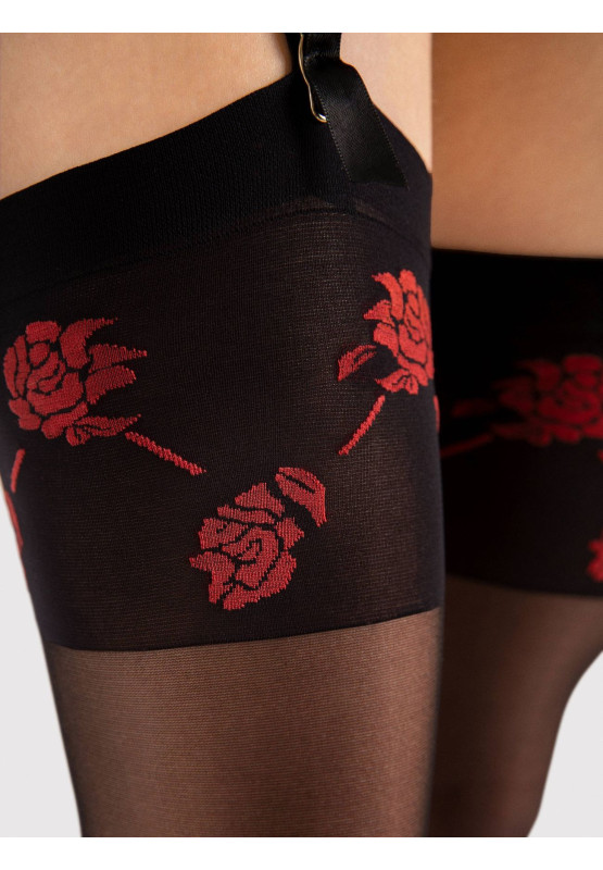 Sensual Fiore Sabado waist stockings with cuff