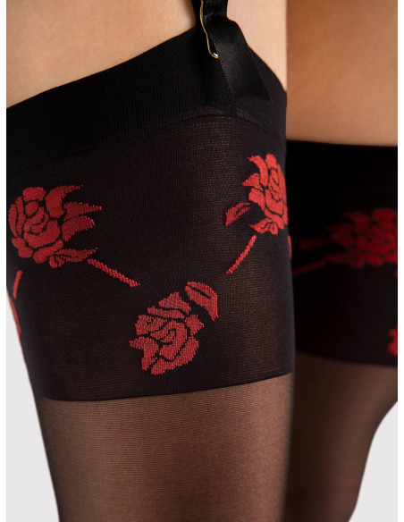 Sensual Fiore Sabado waist stockings with cuff