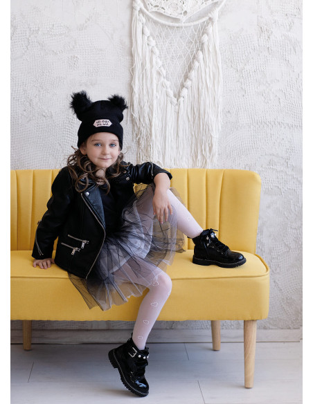 Tights for girls with hearts