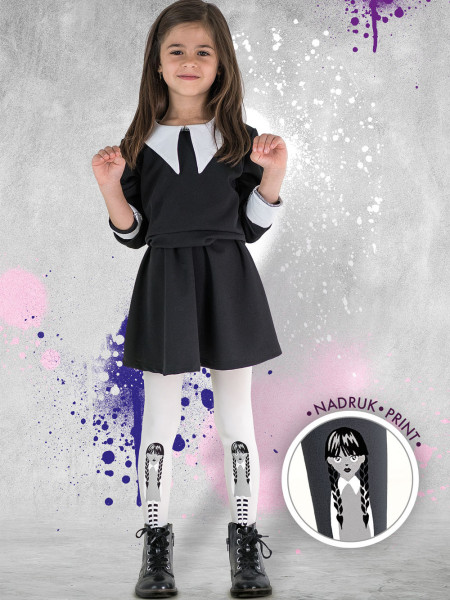 Girls' tights Halloween BLACK