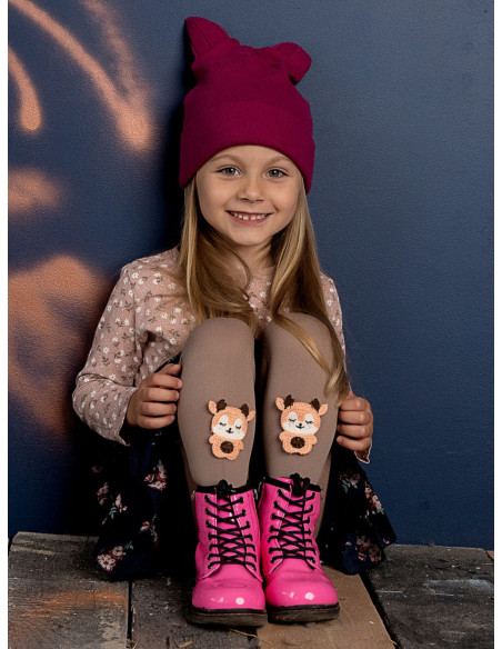 NOQ Elkie Teddy Bear Girls Tights