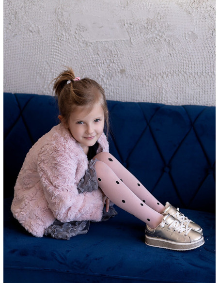 GOSIA NOQ girls tights in dots 40 den