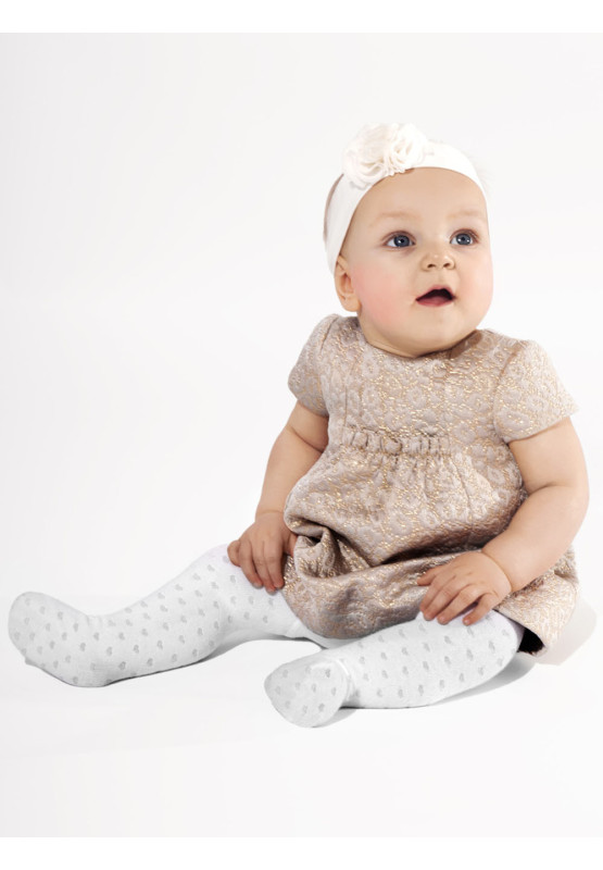 Lenka children's tights with hearts, small sizes