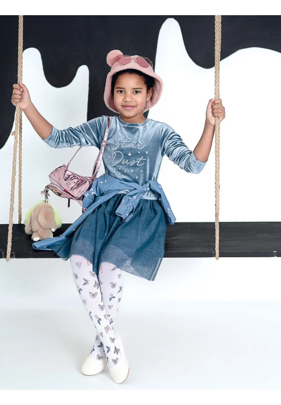 NOQ Mariposa tights for children 40 den with butterflies