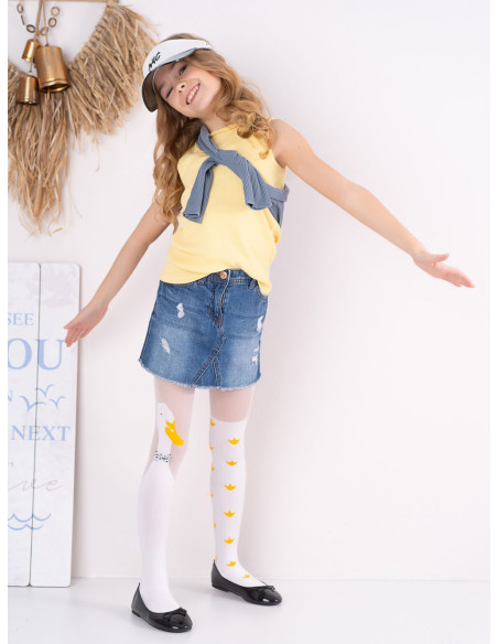 Goose duck tights for girls 40 den