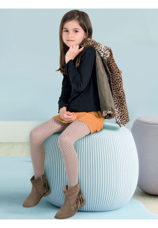 Girls' patterned Sirene tights