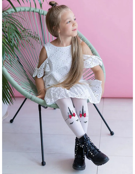 Children's tights with a unicorn UNICORN